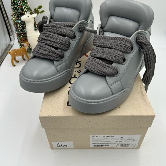 Men’s Dolce & Gabanna skate low top leather sneakers size 44 made in Italy - Picture 2 of 13